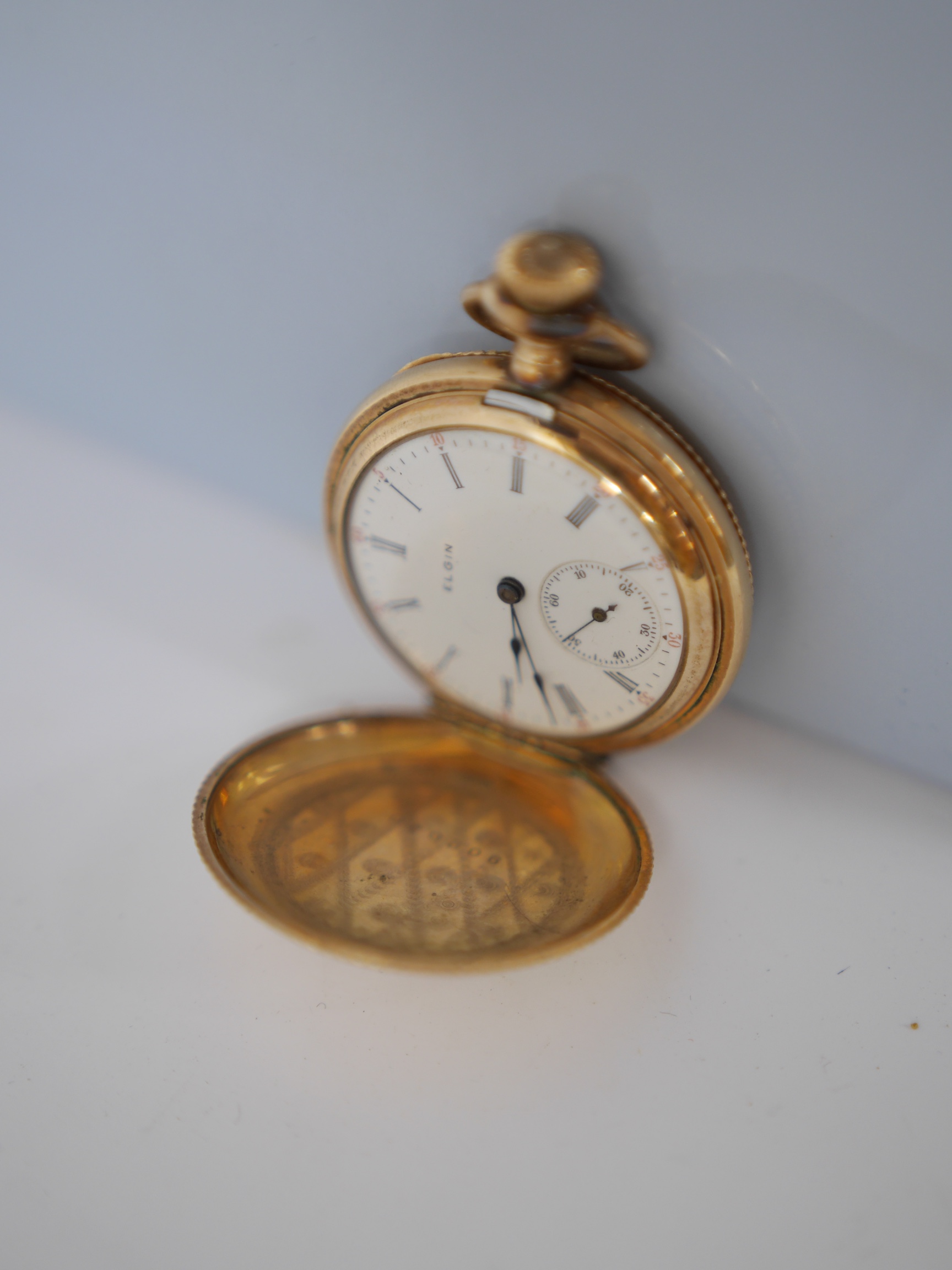 Six assorted pocket and fob watches, including a Victorian silver open faced, case diameter 62mm, a silver half hunter pocket watch with a silver albert and a small plated bosun's call. Condition - poor to fair to good